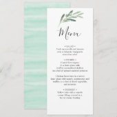 グリーンリー結婚オリーブ メニュー (正面/裏面)