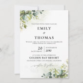 グリーンリー結婚ズ・セレモニー招待状 招待状 (正面)