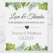 グリーンリー結婚パームのワインラベルが好み ワインラベル (シングルラベル)