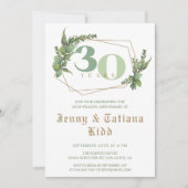グリーンリー結婚フレーム30周年記念招待状 招待状 (正面)