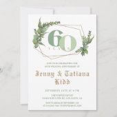 グリーンリー結婚フレーム60周年記念招待状 招待状 (正面)