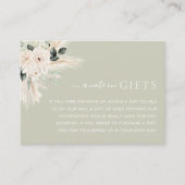 グリーンリー結婚フローラウィッシングウェルカードヴィクトリア エンクロージャーカード (正面)