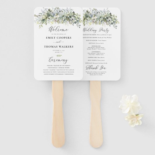グリーンリー結婚フローラ式プログラム ハンドファン (正面&裏面)
