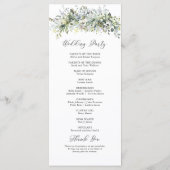 グリーンリー結婚フローラ式プログラム プログラム (裏面)