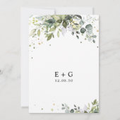 グリーンリー結婚式招待状 招待状 (裏面)