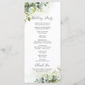 グリーンリー結婚式 プログラム (裏面)