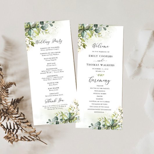 グリーンリー結婚式 プログラム