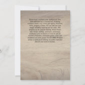 グリーンリー結婚・カトリックの予算モダン 招待状 (裏面)