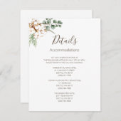 グリーンリー綿結婚ボーホのエンクロージャカード エンクロージャーカード (正面/裏面)