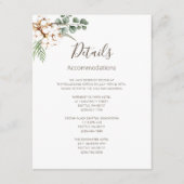 グリーンリー綿結婚ボーホのエンクロージャカード エンクロージャーカード (正面)