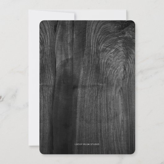 グリーンリー金ゴールドサークルバプテスマ招待状 招待状 (裏面)