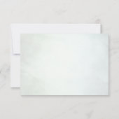 グリーンリー金ゴールドボ葉タニカルRSVPカード 出欠カード (裏面)