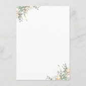 グリーンリー金ゴールド結婚グリッターズ情報ゲスト エンクロージャーカード (裏面)