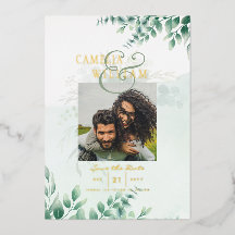 グリーンリー金箔フォトQRコード結婚の日救付き