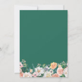 グリーンリー開花ガーデンフローラ結婚リース 招待状 (裏面)