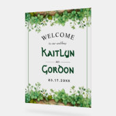 グリーンリー・セントパトリックス結婚・デイへようこそ アクリルサイン (傾斜)