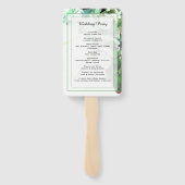 グリーンリー&フローラ植物学結婚式 プログラムハンドF ハンドファン (裏面)