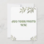 グリーンリー・ベト結婚ナムのカード 招待状 (裏面)