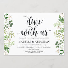 グリーンリー·ポス結婚トズ·ブランチ·招待状·カード