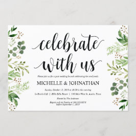 グリーンリー·ポス結婚トズ·ブランチ·招待状·カード 招待状