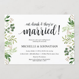 グリーンリー·ポス結婚トズ·ブランチ·招待状·カード 招待状