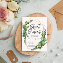 グリーンリーSweet sixteen16番目の誕生日招待状