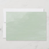 グリーンリ素朴ハーサル·ディナー·招待状 招待状 (裏面)