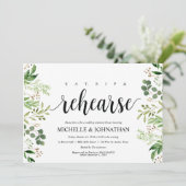 グリーンリ素朴ーのリハ結婚ーサルディナー招待状 招待状 (スタンド正面)
