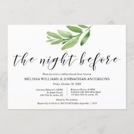 グリーンリ素朴ーサ結婚ルとディナー 招待状