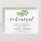 グリーンリ素朴ーサ結婚ルとディナー 招待状 (正面/裏面)