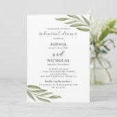 グリーンリ結婚ーのリハーサルによるディナー招待 招待状 (スタンド正面)