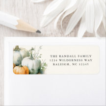 グリーンリ葉ー素朴秋カボチャ差出人住所