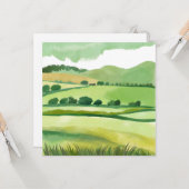 グリーンルシウス丘陵 | 自然水色 カード (正面/裏面インサイチュ)