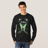 グリーンルナモス ウィッチ系 ダークアカデミア 月 ゴシックC Tシャツ (正面フル)