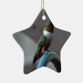 グリーンルビーリトルハミングバード セラミックオーナメント (右)