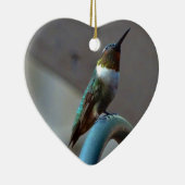 グリーンルビーリトルハミングバード セラミックオーナメント (右)