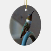 グリーンルビーリトルハミングバード セラミックオーナメント (右)