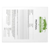 グリーンルーフ提案 ノートパッド (正面)