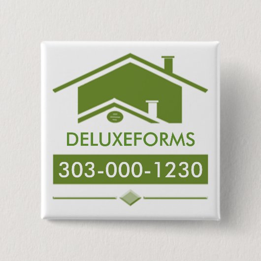 グリーンルーフ 缶バッジ (正面)