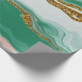 グリーンレイクラッピング紙 | 豪華な結婚式 ラッピングペーパー (角)