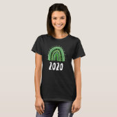 グリーンレインボーイヤー誕生2020誕生日 Tシャツ (正面フル)