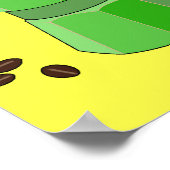 グリーンレインボーエスプレッソポスター ポスター (角)