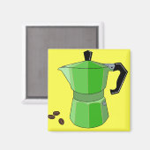 グリーンレインボーエスプレッソ マグネット (正面/裏面)