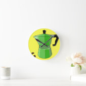 グリーンレインボーエスプレッソ ラウンド壁時計 (ホーム)