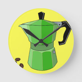 グリーンレインボーエスプレッソ ラウンド壁時計