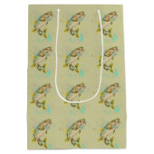 グリーンレインボートラウト抱き枕 ミディアムペーパーバッグ (裏面)