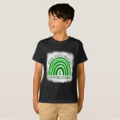 グリーンレインボーメンタルヘルスS認識度月 Tシャツ (正面フル)