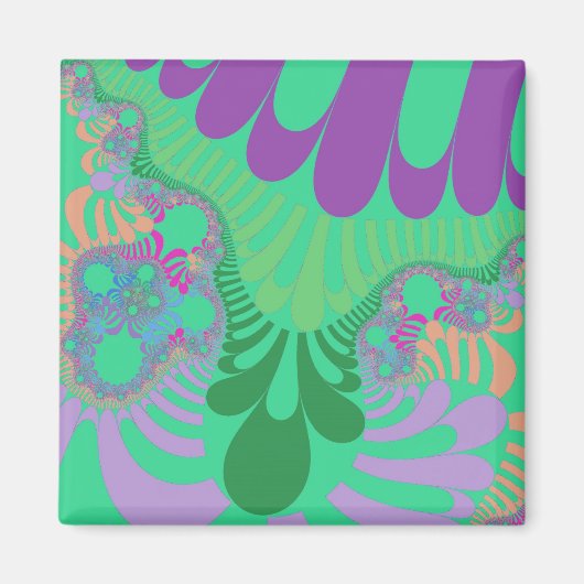 グリーンレインボーモダン マグネット (正面)