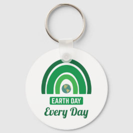 グリーンレインボー環境保護地球日 キーホルダー
