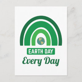 グリーンレインボー環境保護地球日 ポストカード